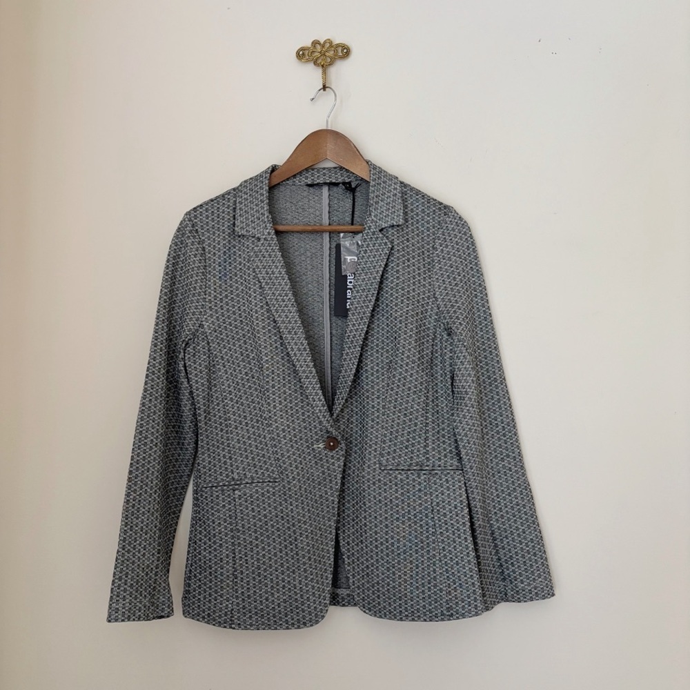 Betabrand Knit Jaquard Blazer Women's Medium NEW NWT Corporate Comfort